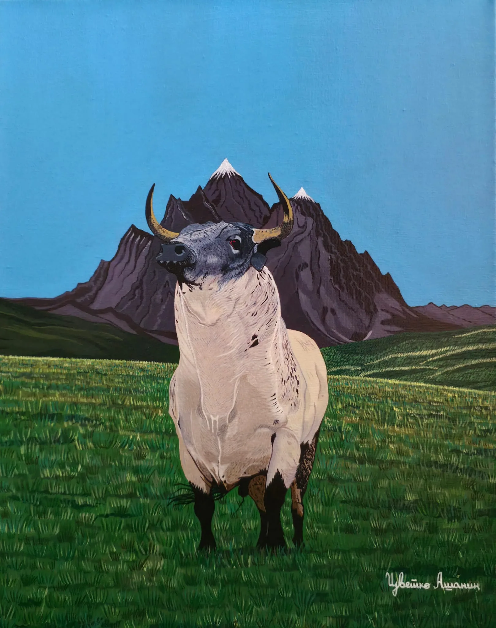 "Guardian of peace" Painting — original artwork by Gallery of an Artistic Soul